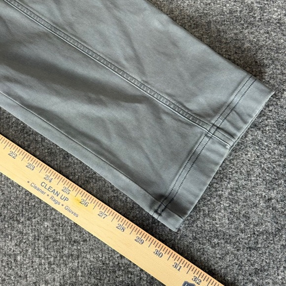 SPANX Stretch Twill‎ Straight Leg Pants Womens 34x30 Green Casual Comfort Fit - Picture 7 of 10